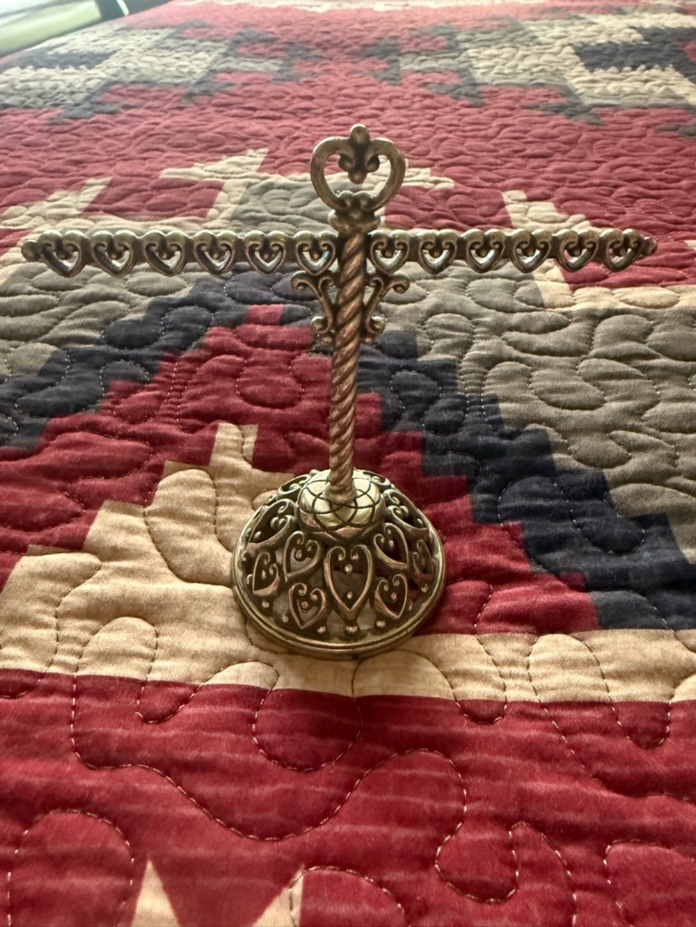 Brighton Gold Heart Jewelry Stand